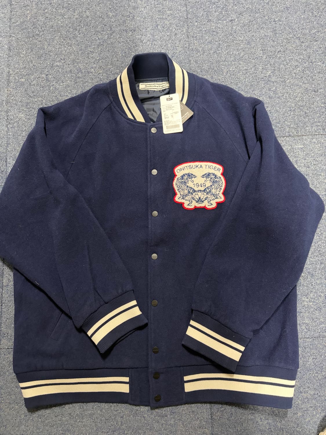 (새상품)오니즈카타이거 네이비 블루종 자켓 상품이미지1