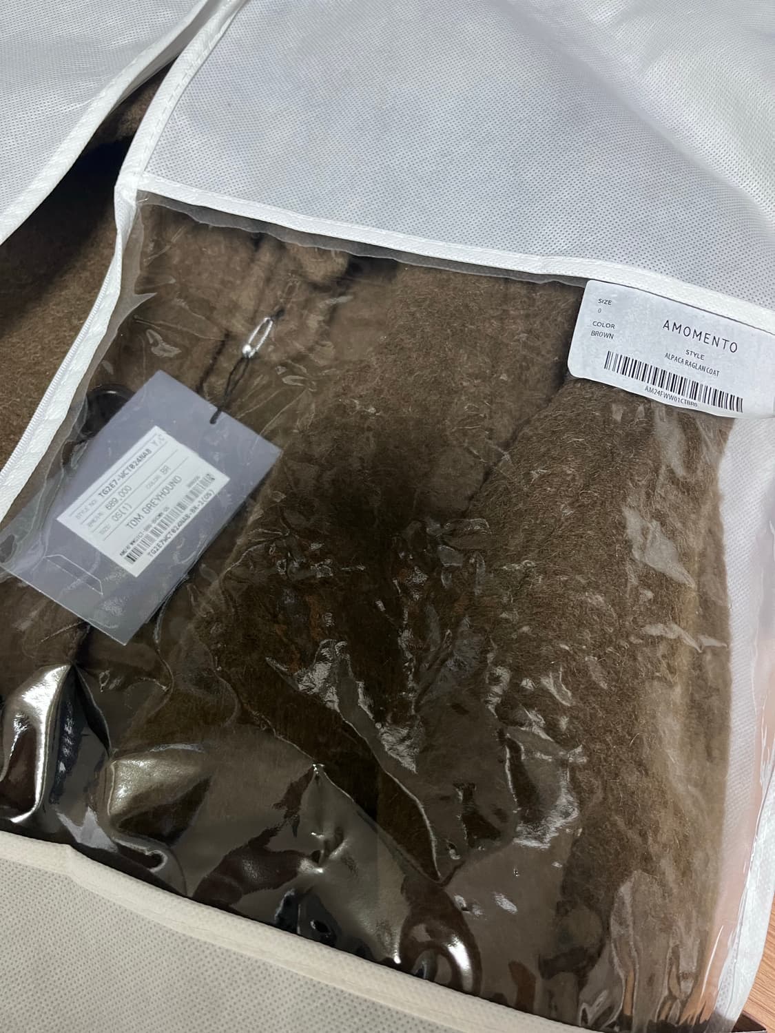 아모멘토 알파카 래글런 코트 상품이미지7