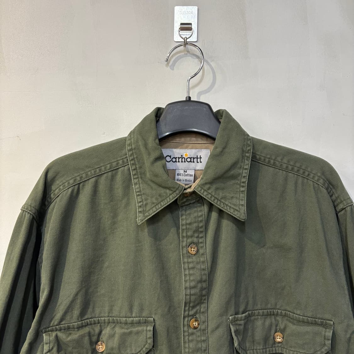칼하트 셔츠 M 그린 상품이미지3