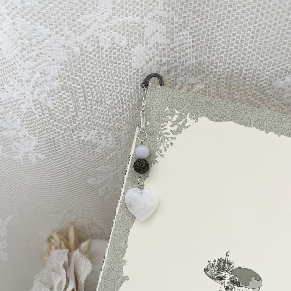 ⊰love drop⊱ bookmark 하트 원석 책갈피 상품이미지5