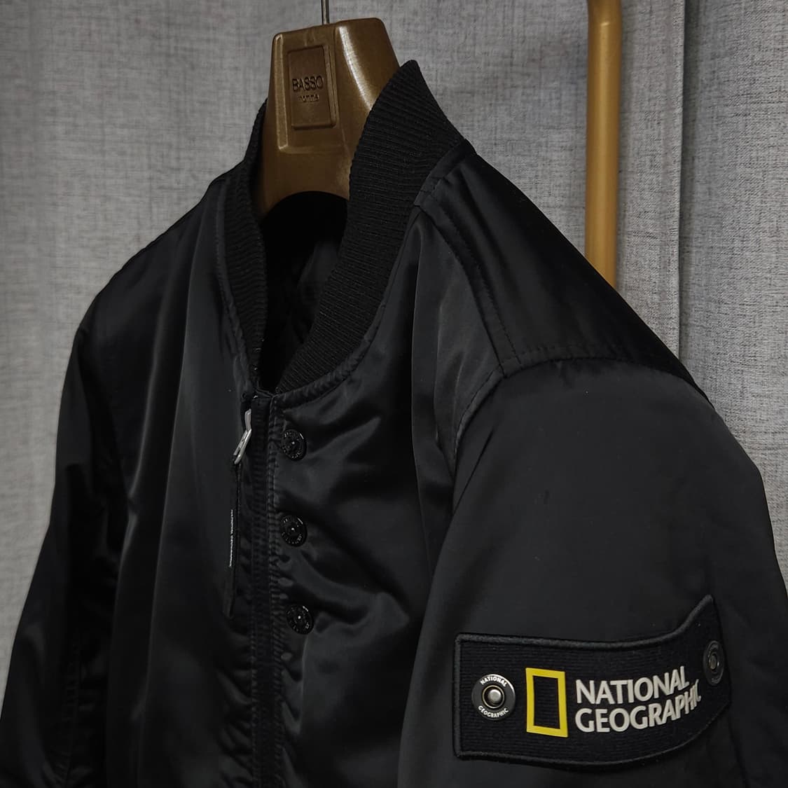 S ) 내셔널지오그래픽 유틸리티 자켓 마원 항공자켓 블랙 상품이미지1