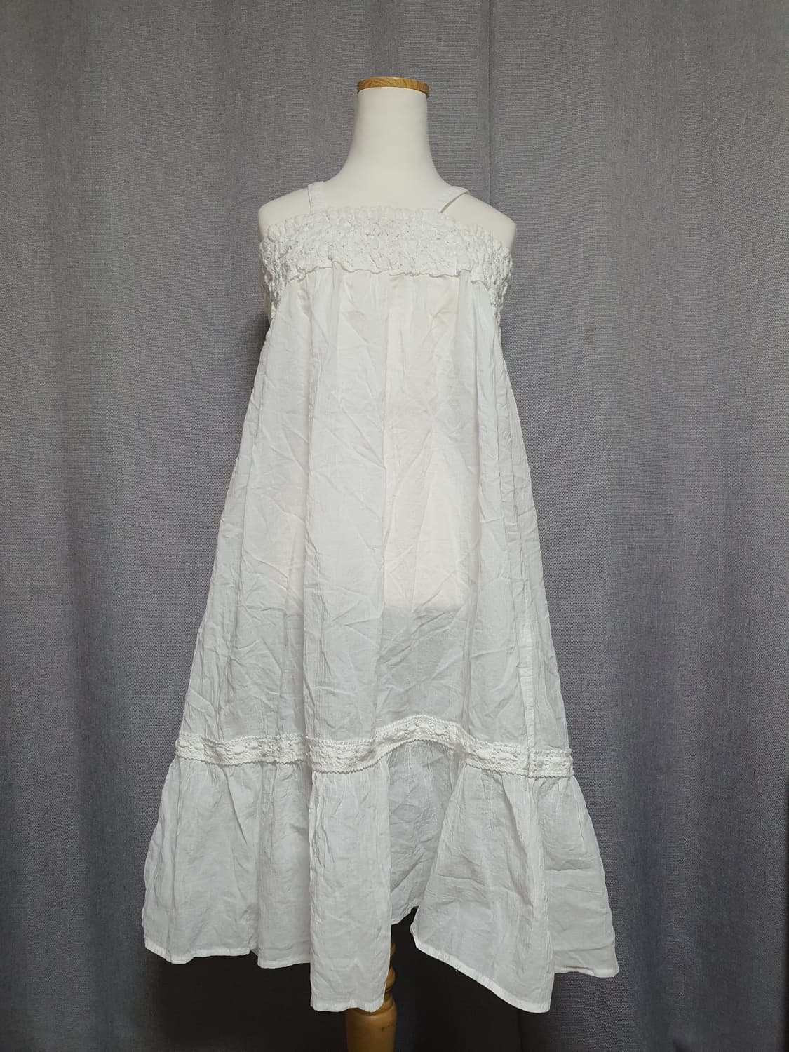 2way 모리걸 레이어드 레이스 슬리브리스 원피스 상품이미지2