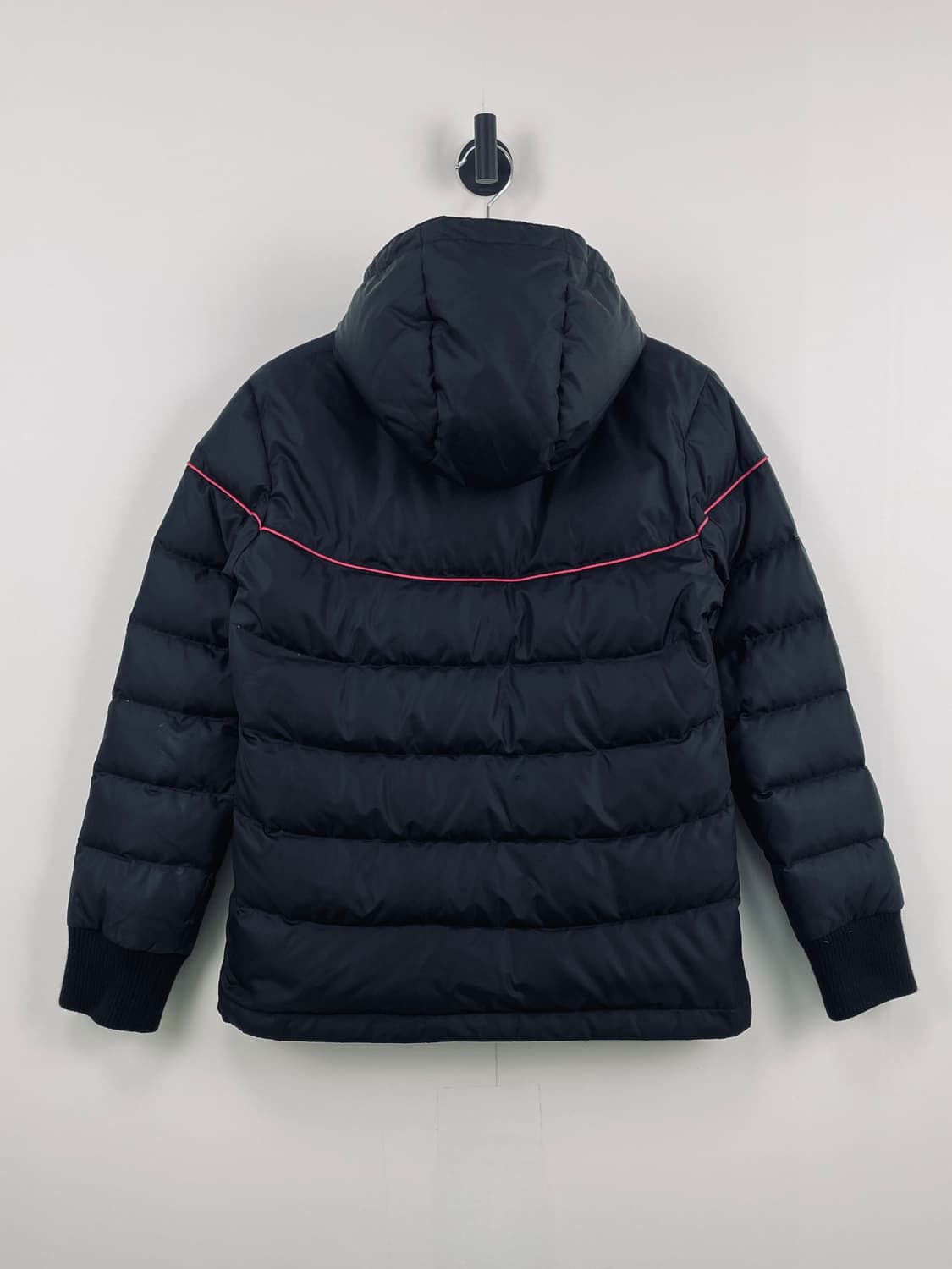 오니츠카 타이거[Onitsuka Tiger] 핑크 배색 후드 다운 패딩 상품이미지3