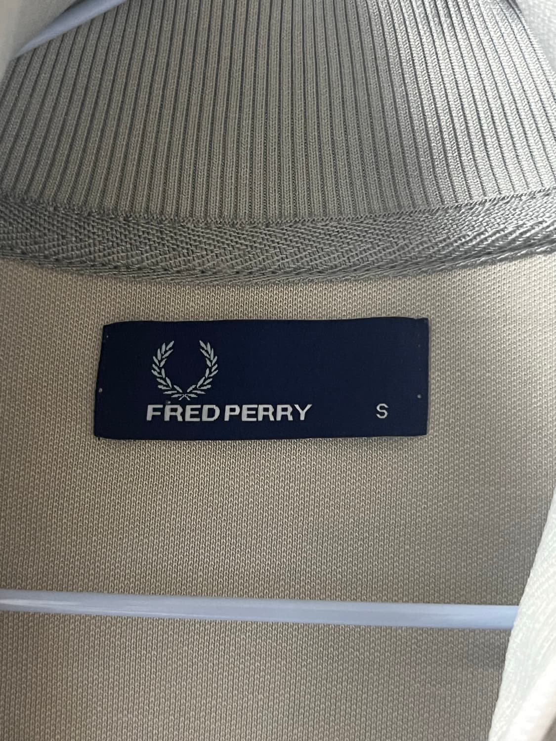 프레드페리 져지 트랙탑 그레이 S 상품이미지2