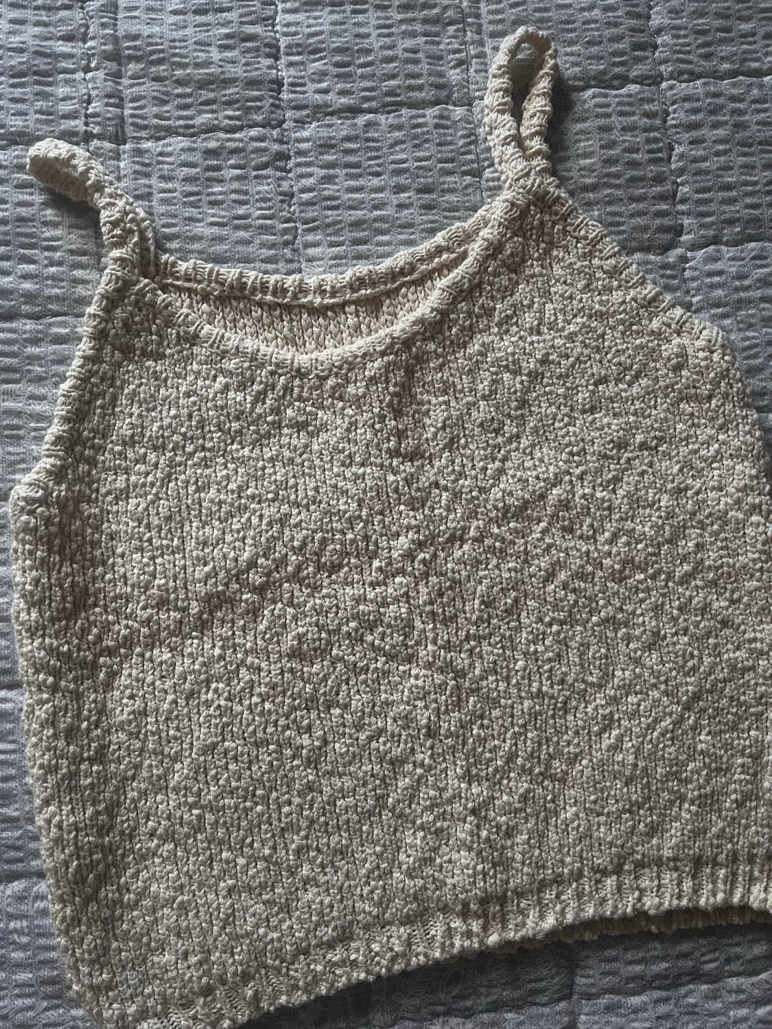 Moia half cardigan + walnut knit top 상품이미지7