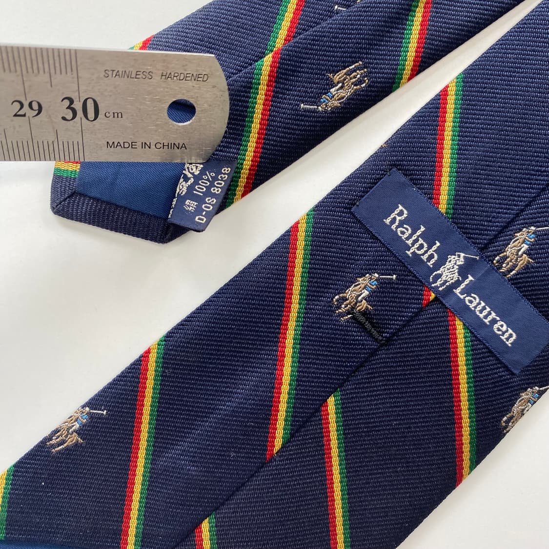 폴로 랄프로렌 (POLO) 모노그램 명품 정품넥타이 8.1cm 상품이미지5