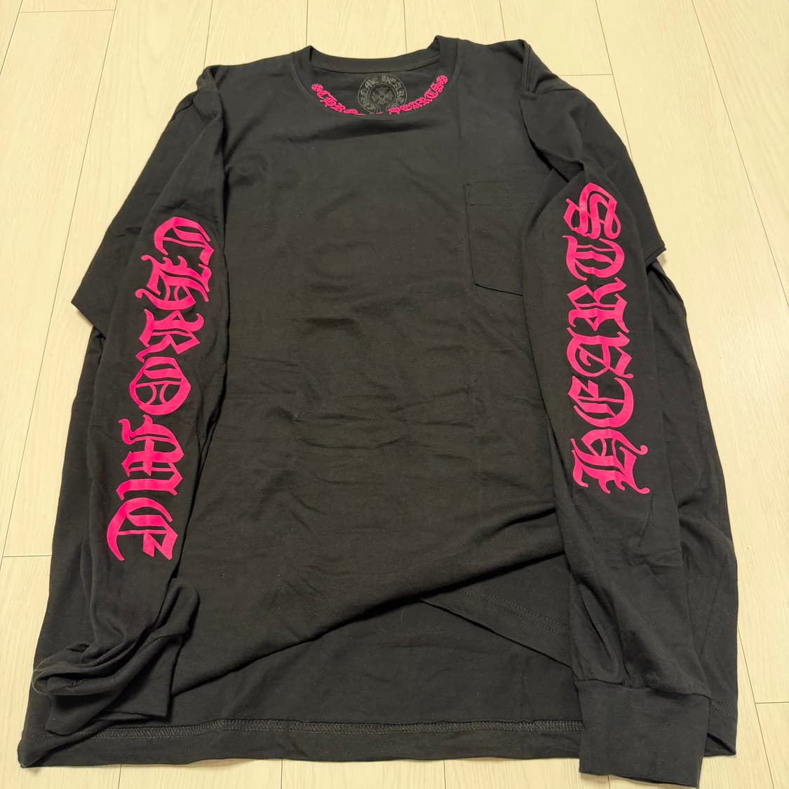 크롬하츠 롱슬리브 블랙/핑크 상품이미지3