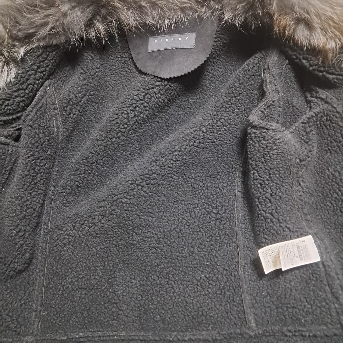 Sisley 시슬리 모피퍼 여우털 무스탕 코트 42(약 55추천) 상품이미지5