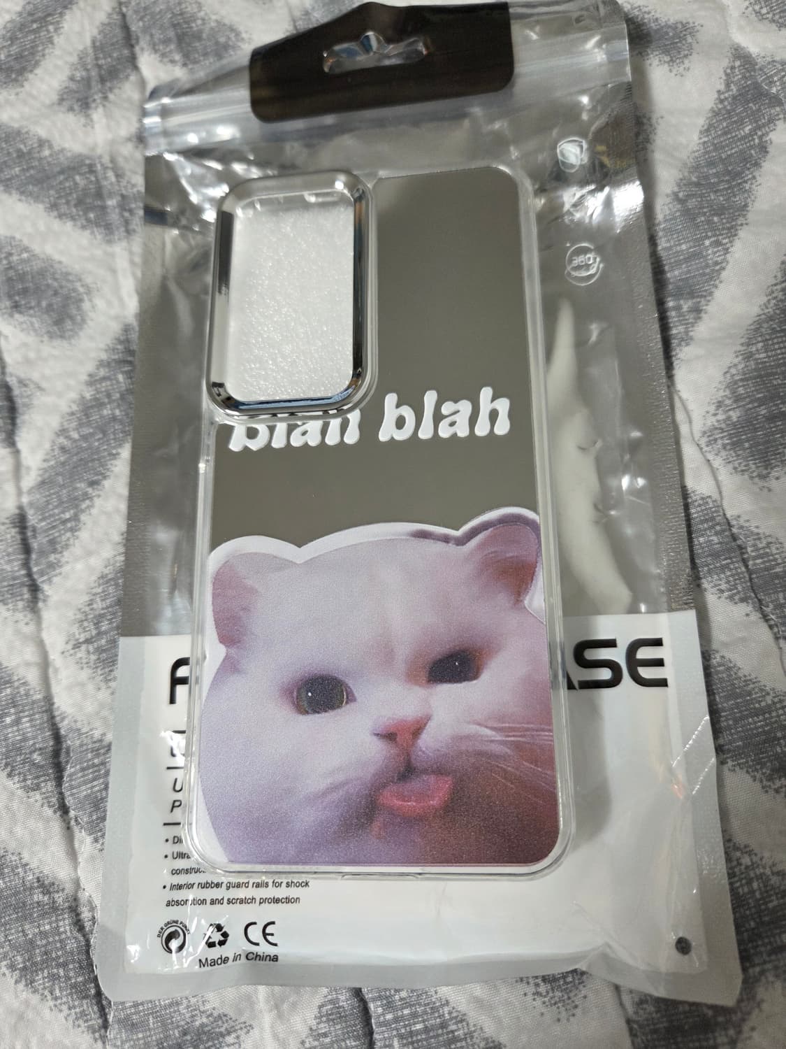 블라 고양이 미러 폰 케이스 갤럭시s25 상품이미지1