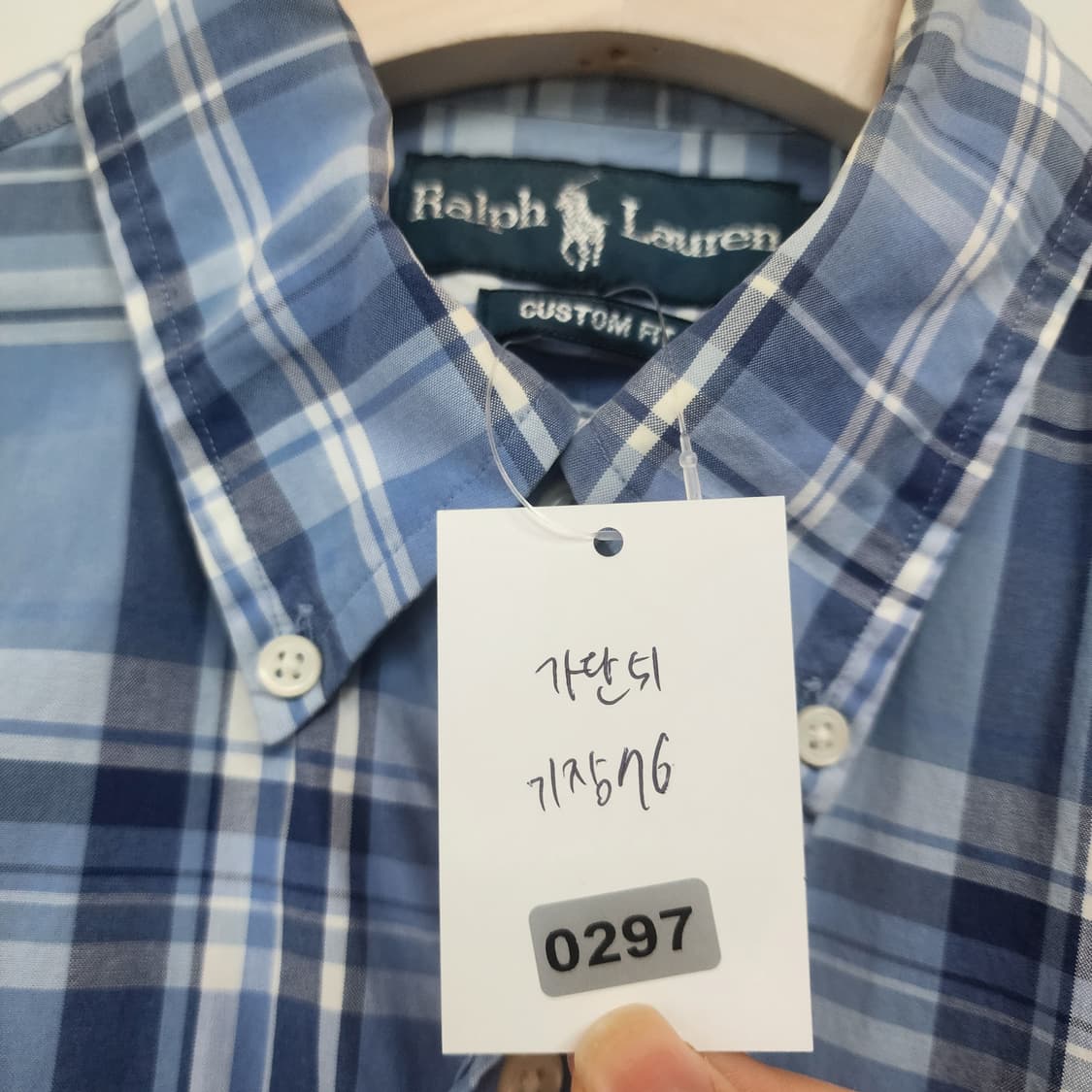 폴로 랄프로렌 블루 체크 셔츠 남방 상품이미지6