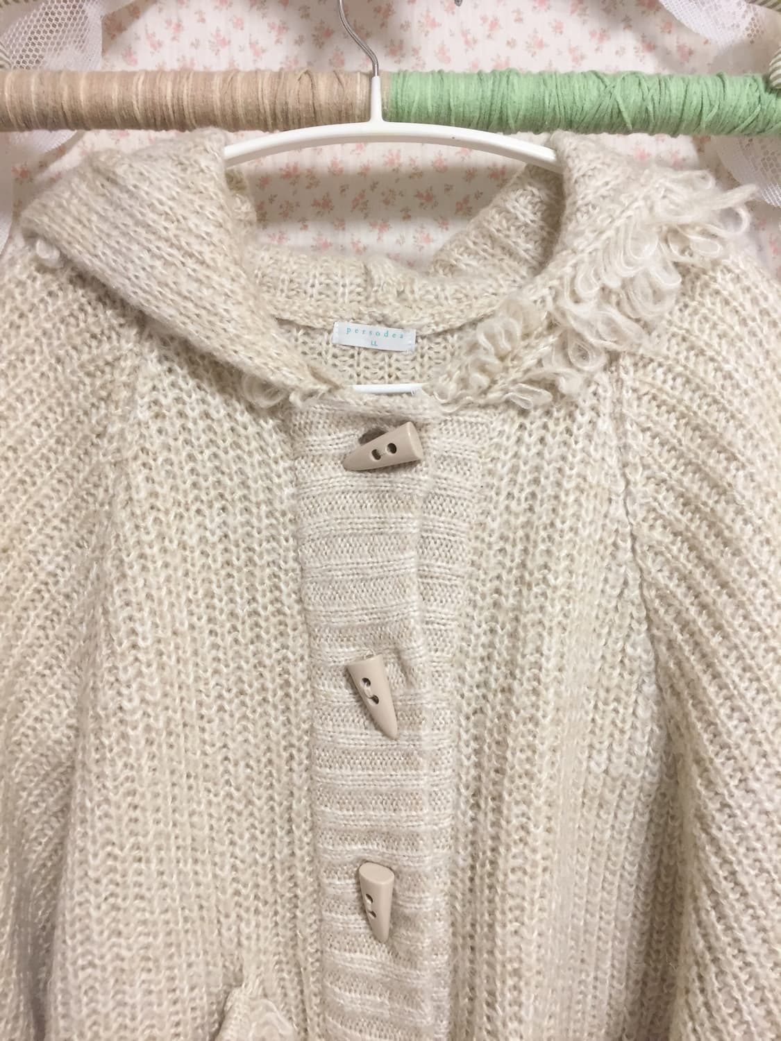 빈티지 모리걸 떡볶이 후드 가디건 상품이미지3