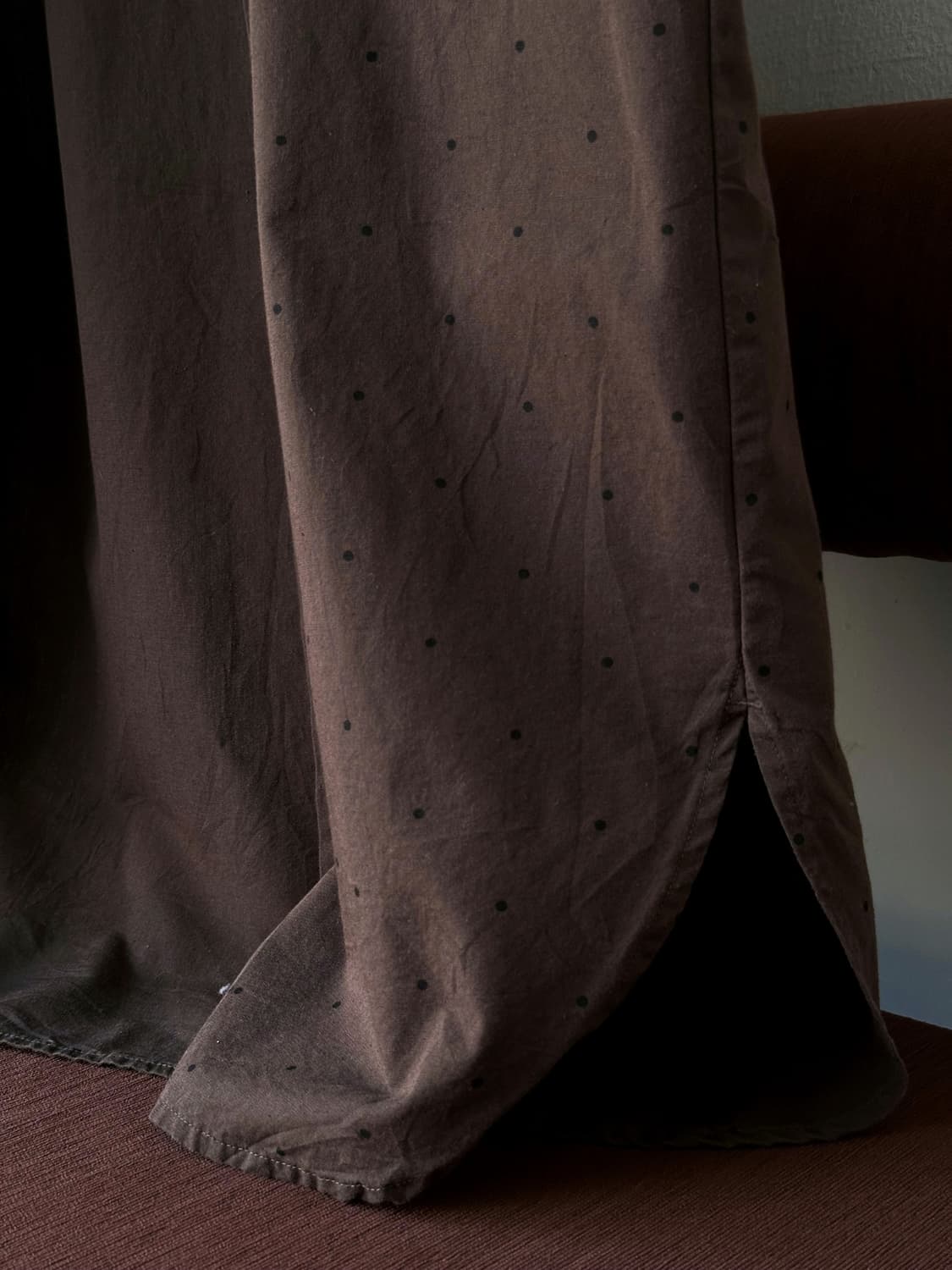 Polka dots pattern cotton linen onepiece 상품이미지4