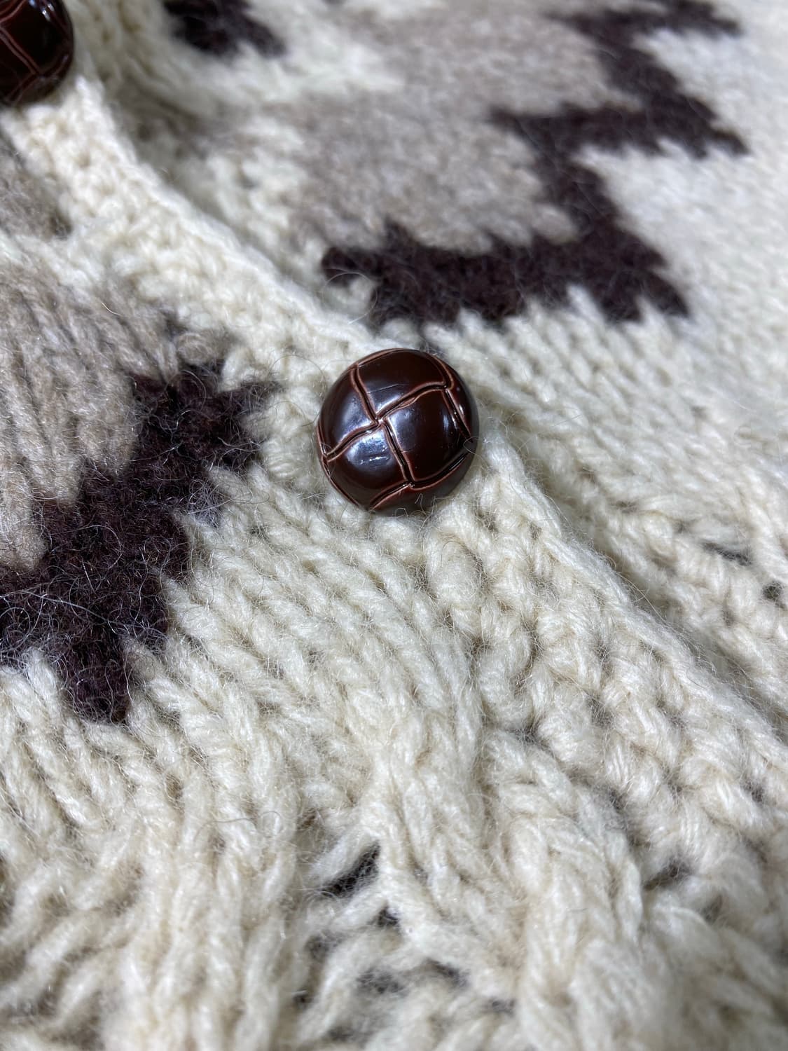 [M] Vintage 빈티지 우먼스 핸드니트 후드 가디건 상품이미지4