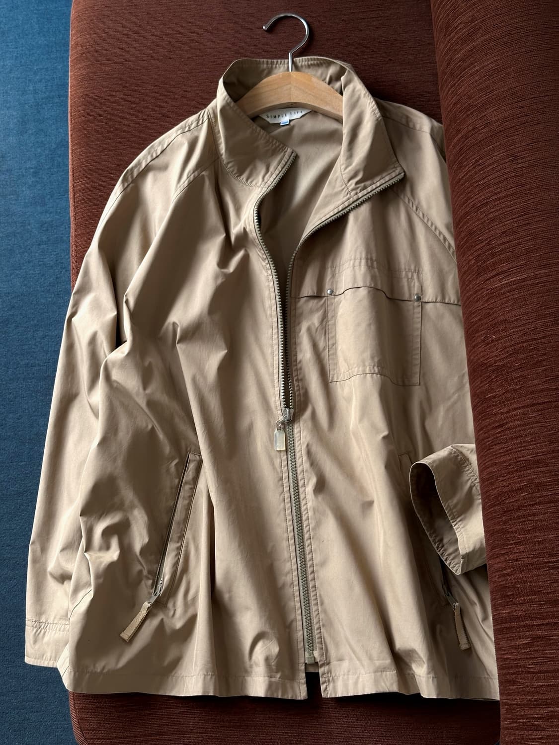 Light poly utility design zip jacket 상품이미지1