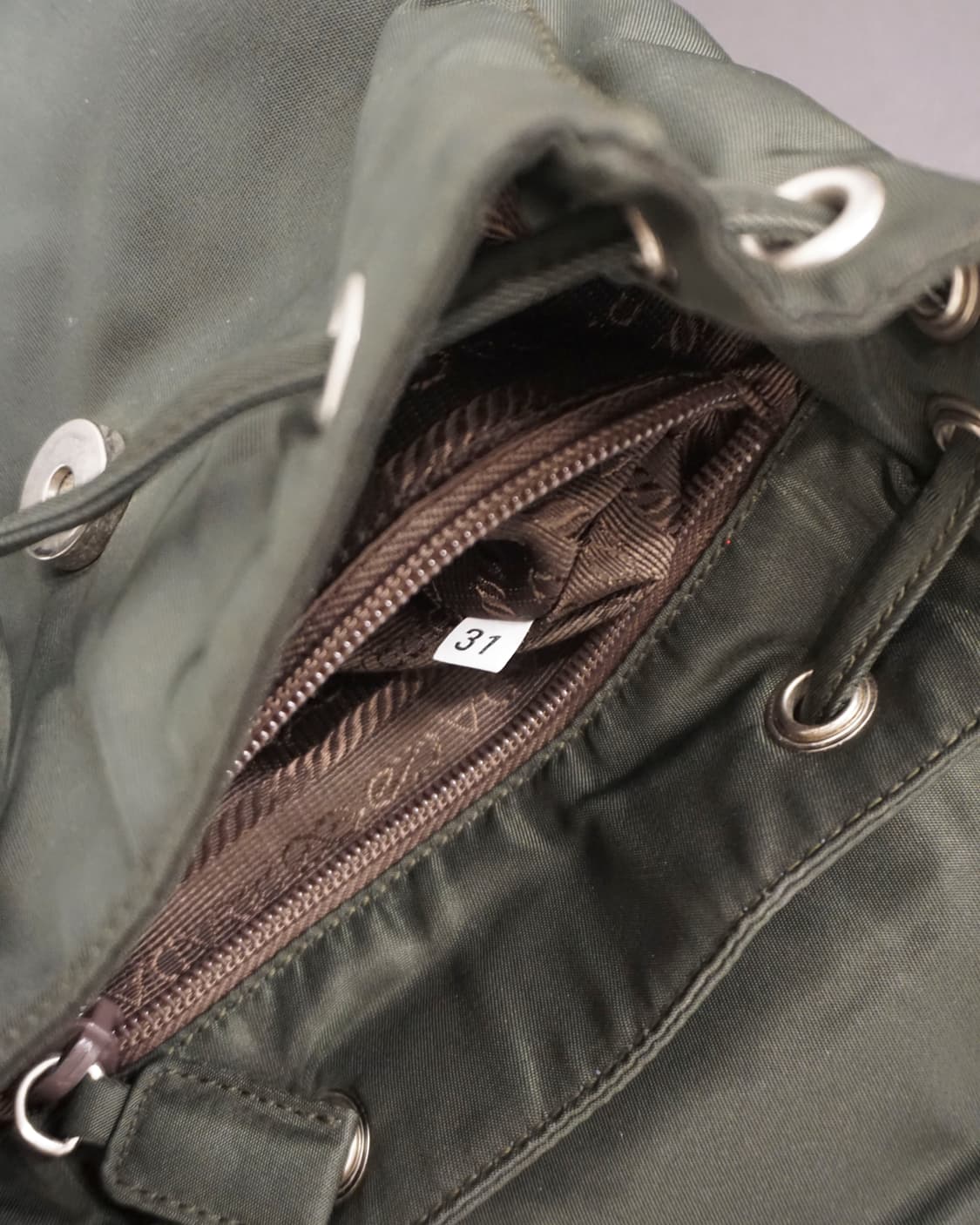 PRADA khaki nylon mini backpack 상품이미지8
