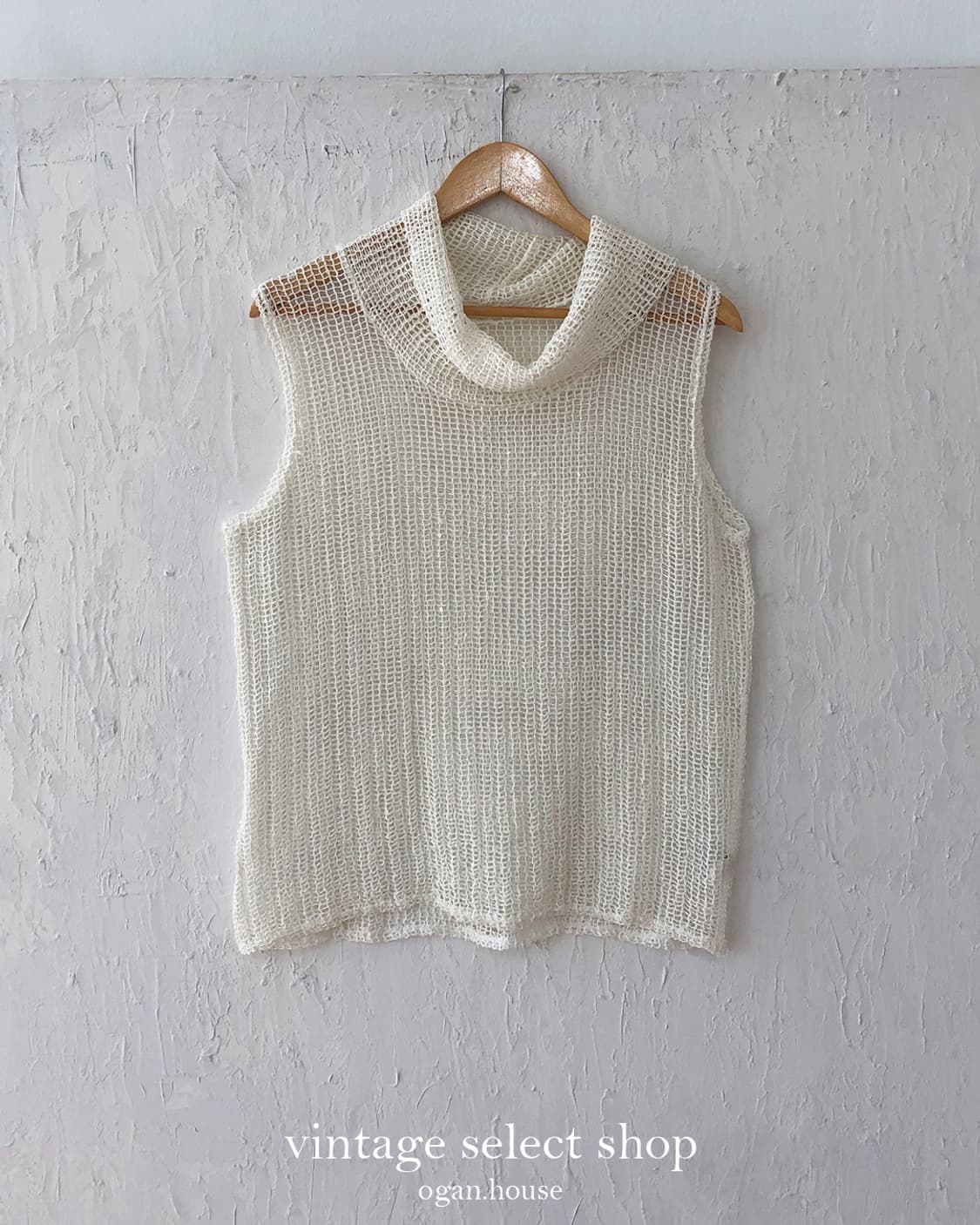 vintage open knit sleeveless top 상품이미지5