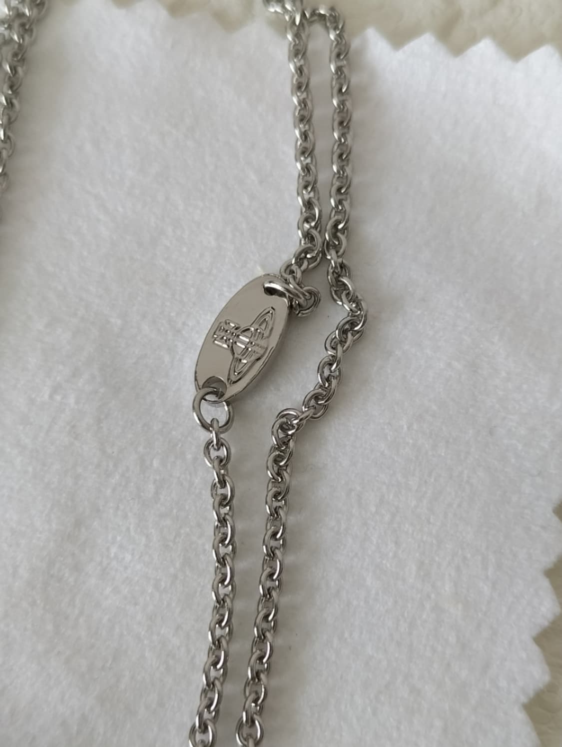 비비안웨스트우드 아카이브 리본 옥타비에 퍼플 크리스탈 3d orb 목걸이 상품이미지6