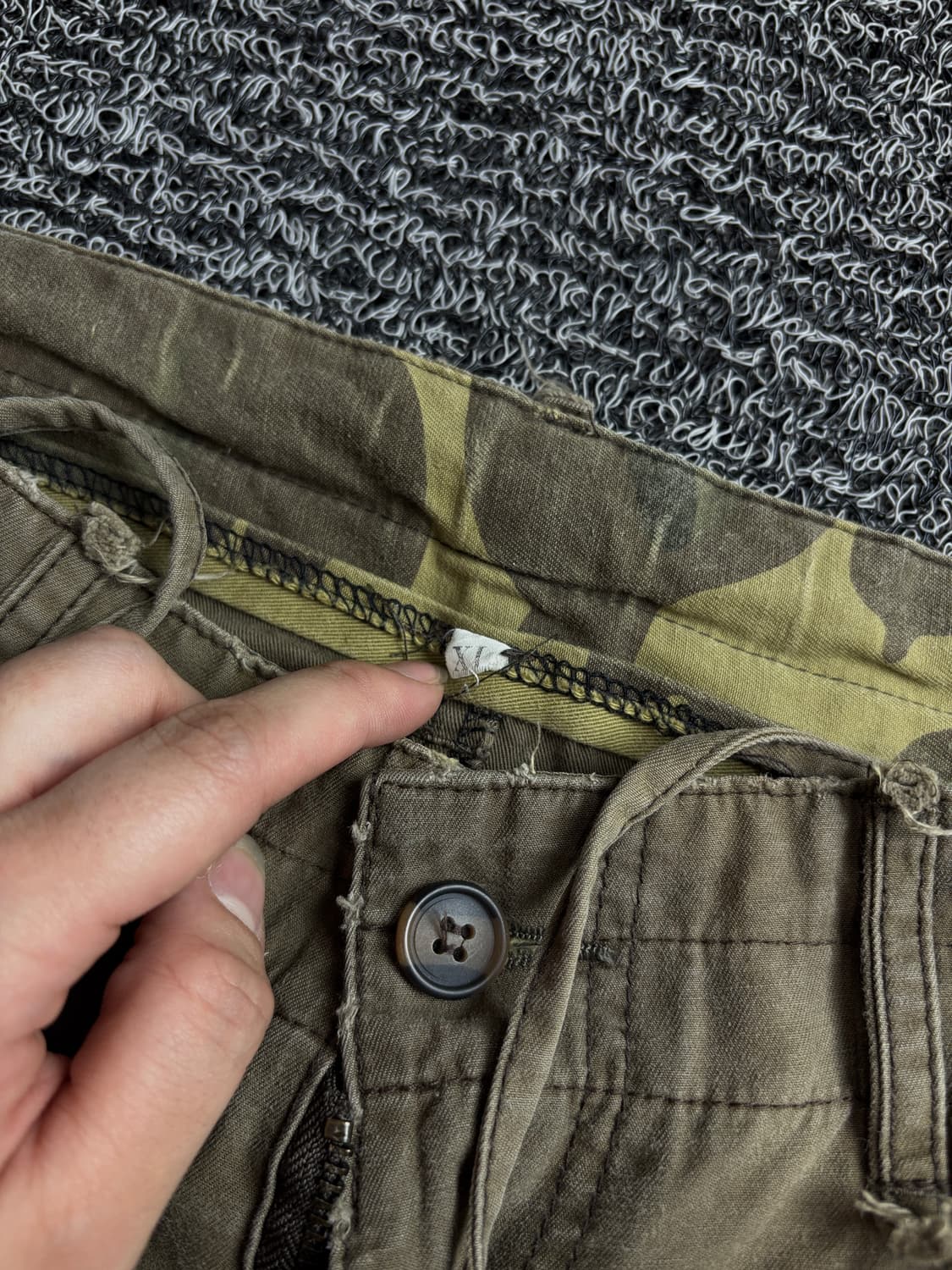 00s Y2K 빈티지 멀티포켓 카고 퍼티그 팬츠 1441 상품이미지4