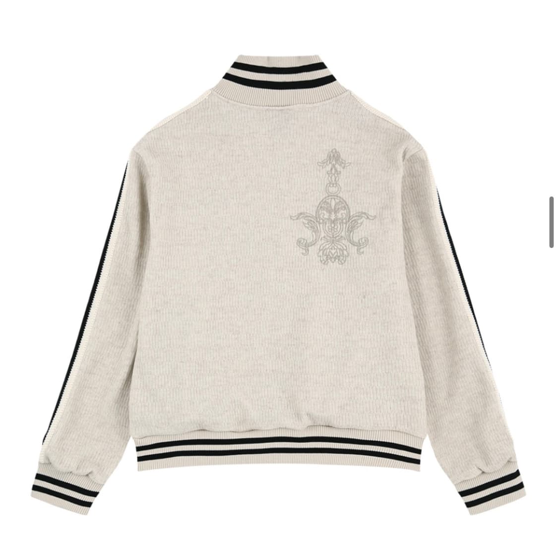 이지노이지 트랙 집업 니트 아이보리 상품이미지2