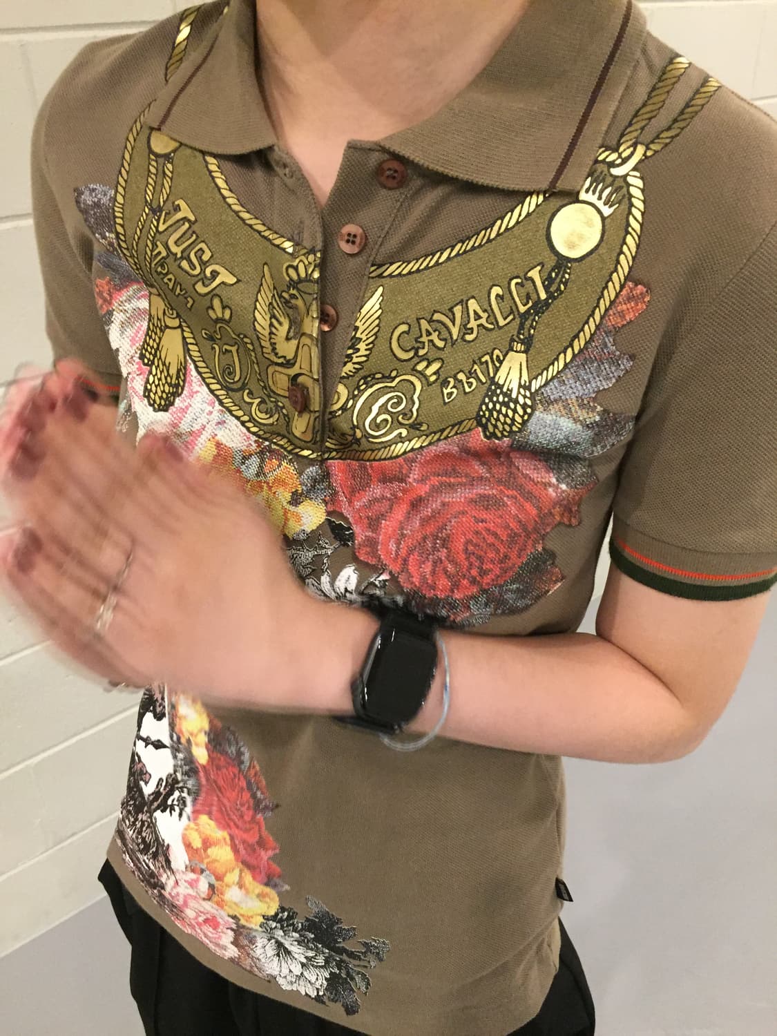 Just Cavalli Necklace Print polo Tee 상품이미지3