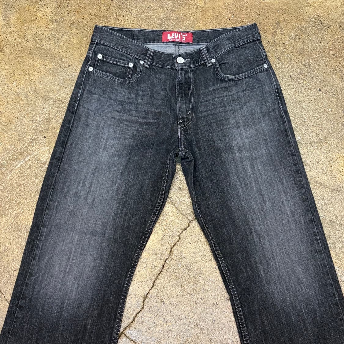 00s 미국 빈티지 리바이스 527 부츠컷 블랙진 청바지 상품이미지2