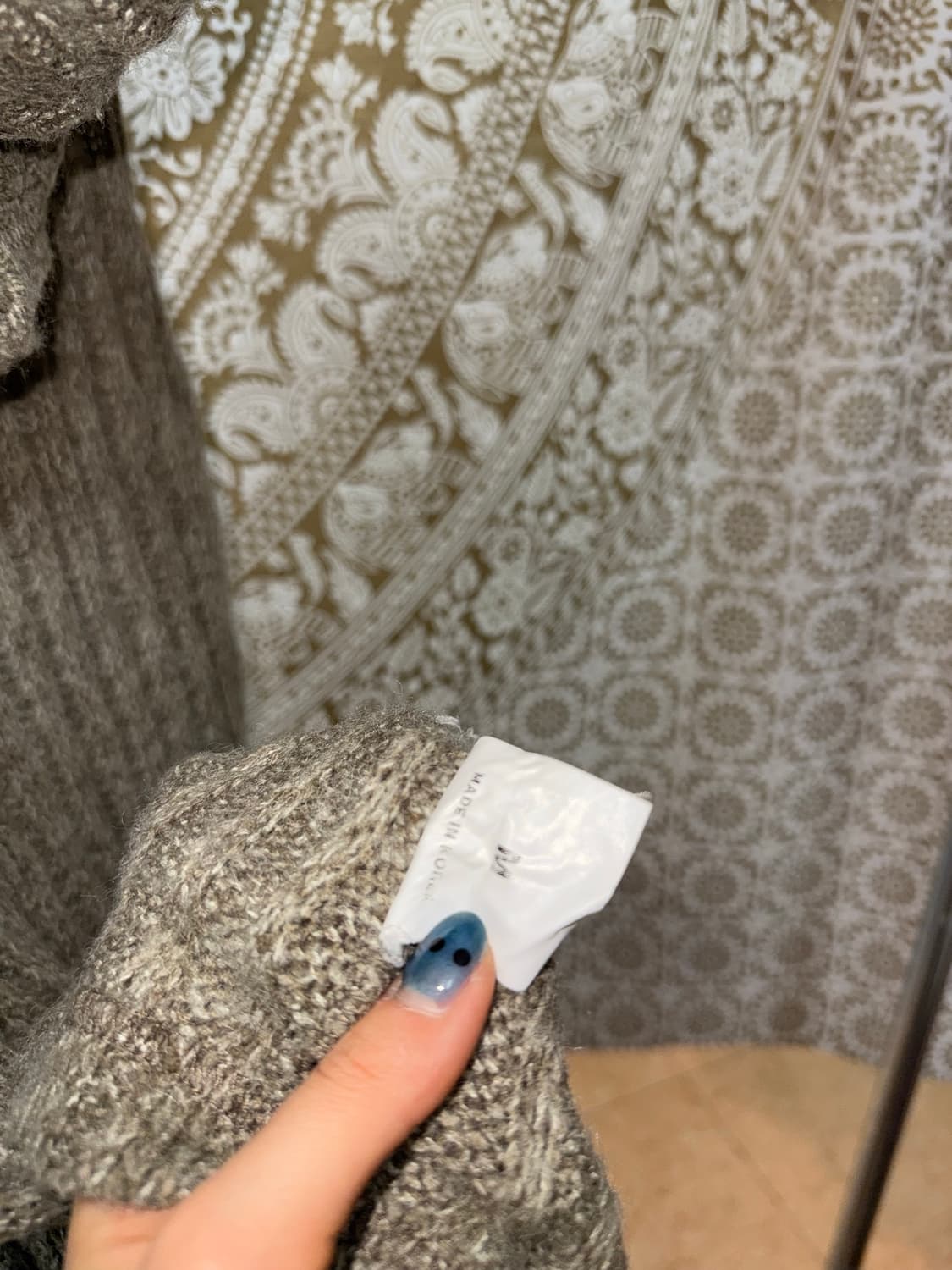 BNX 빈티지 여성 니트 후드 베스트 자켓  상품이미지6