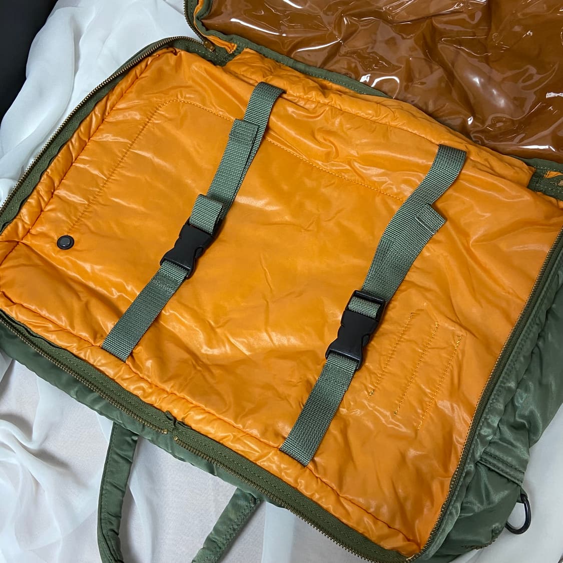 포터 탱커 2way 오버나이트 브리프케이스 세이지그린 상품이미지9