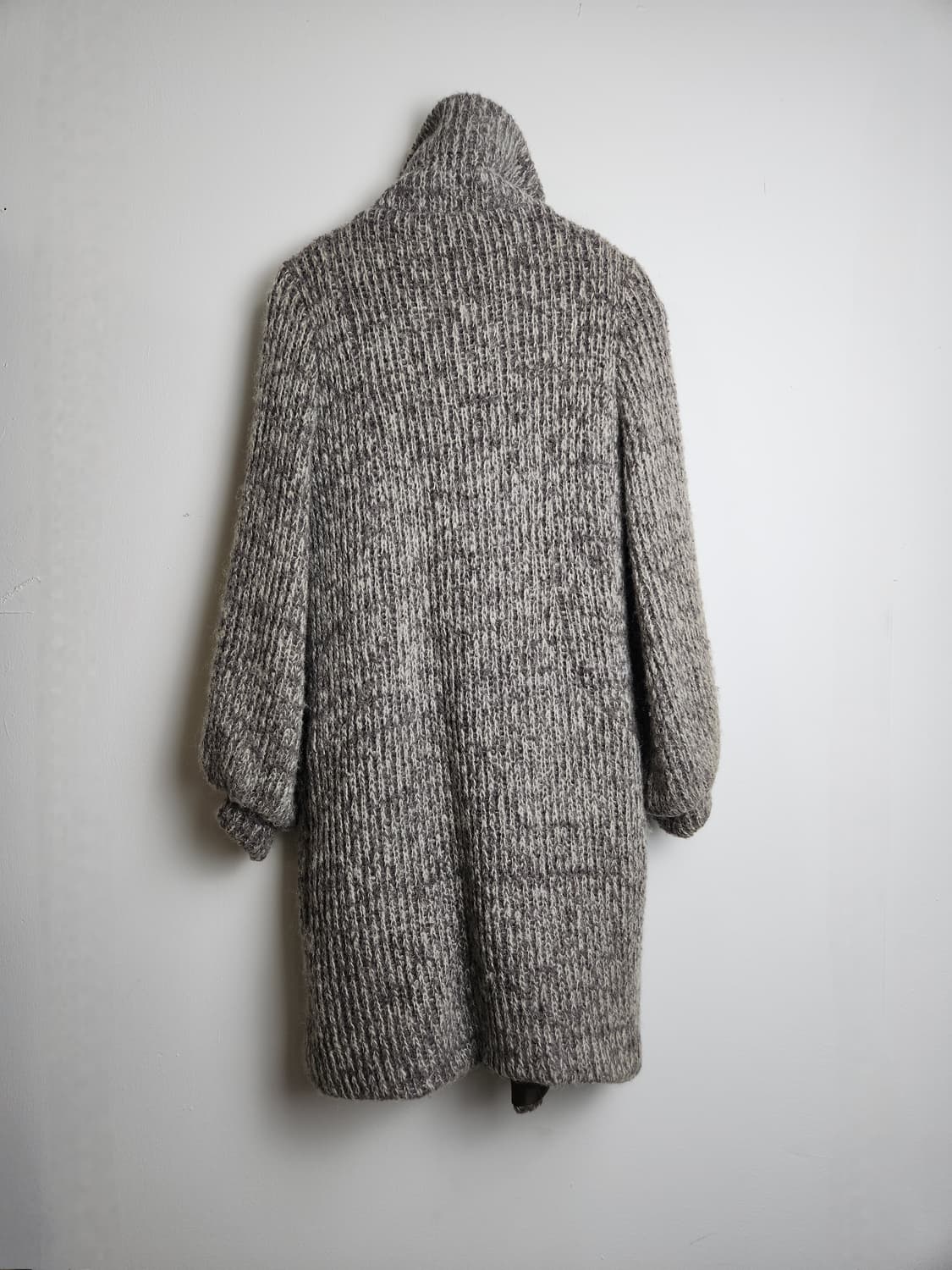 볼륨 헤비 롱 가디건 상품이미지7