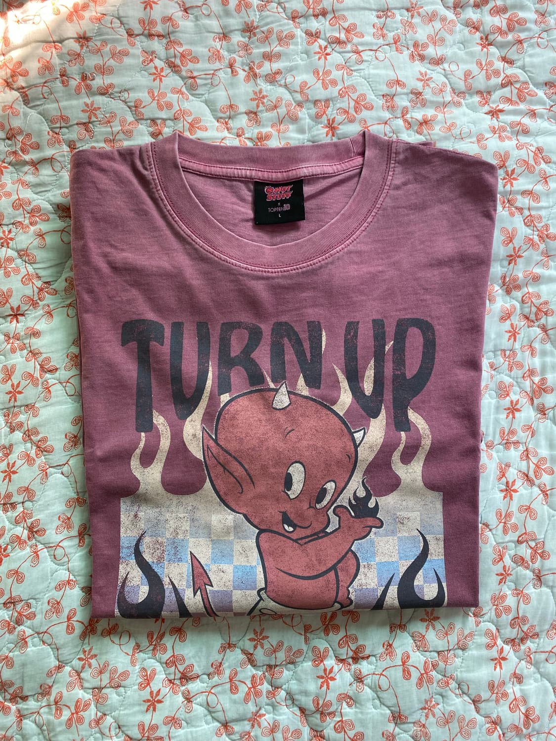 (새제품) 탑텐x핫스터프 가먼트다잉 긴팔 다크핑크 L (100) 상품이미지2