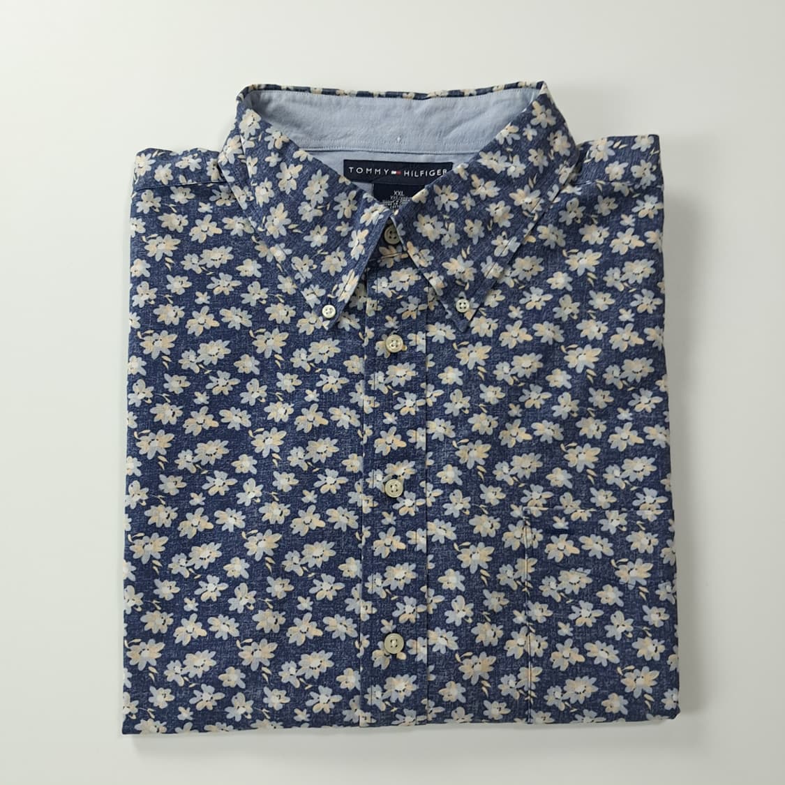 CK418 2XL 타미힐피거 90s 싱가포르판 플로럴 반팔 셔츠 남방 상품이미지8