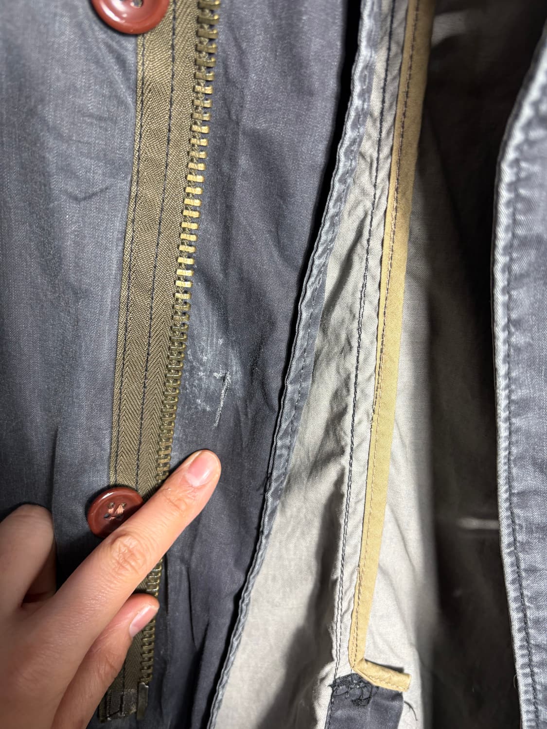 폴 스미스 그레이 데님 워시드 야상 자켓 상품이미지10