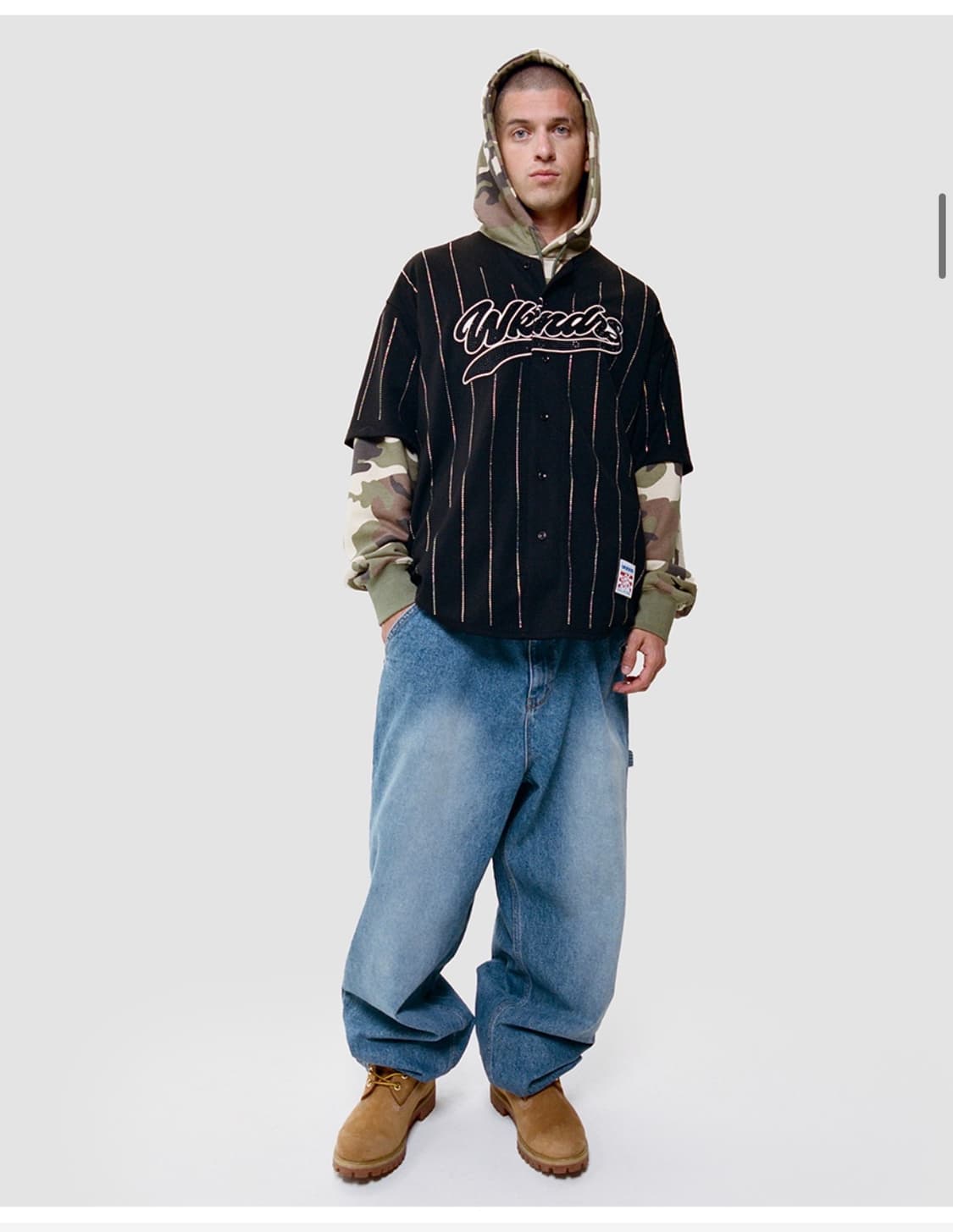 위캔더스 워싱 와이드 팬츠 상품이미지1