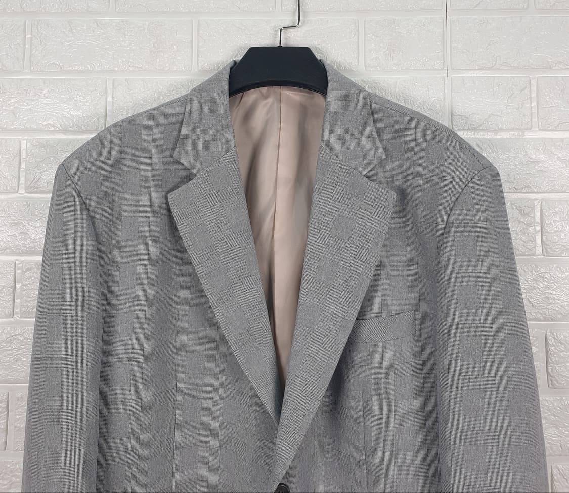 [100]빌리브 그레이 체크 블레이저 상품이미지4