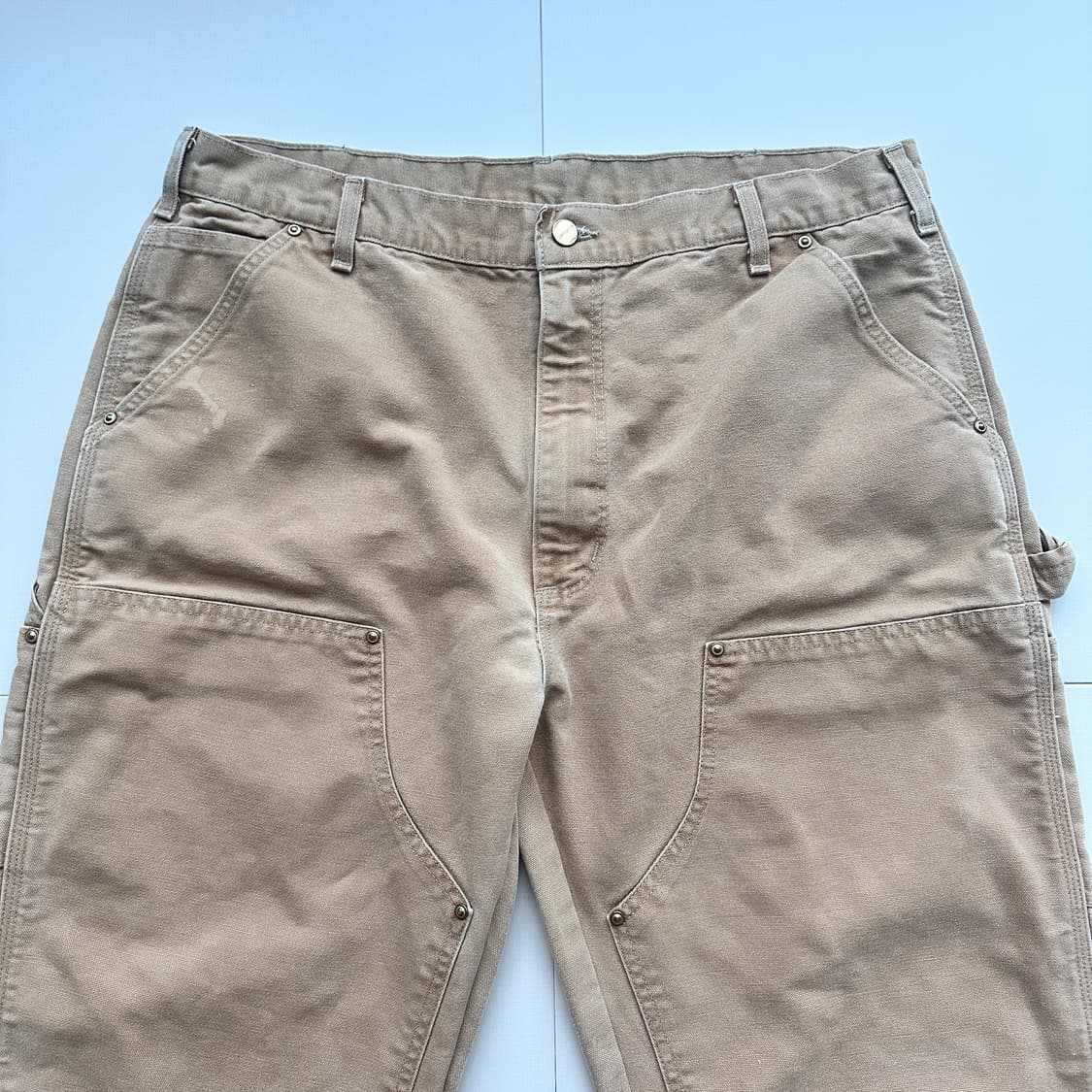 90s 칼하트 더블니 made in usa B136 BRN 상품이미지2
