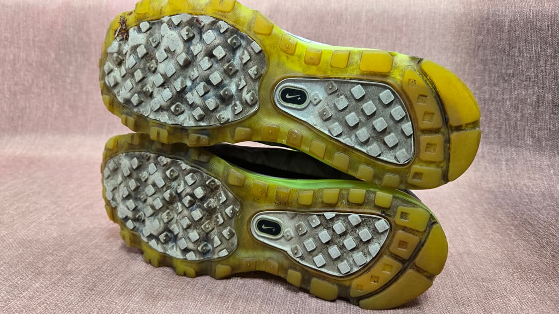 나이키275mm-  에어 맥스 멘스 45 메탈릭 실버 네온 볼트 그린 상품이미지6