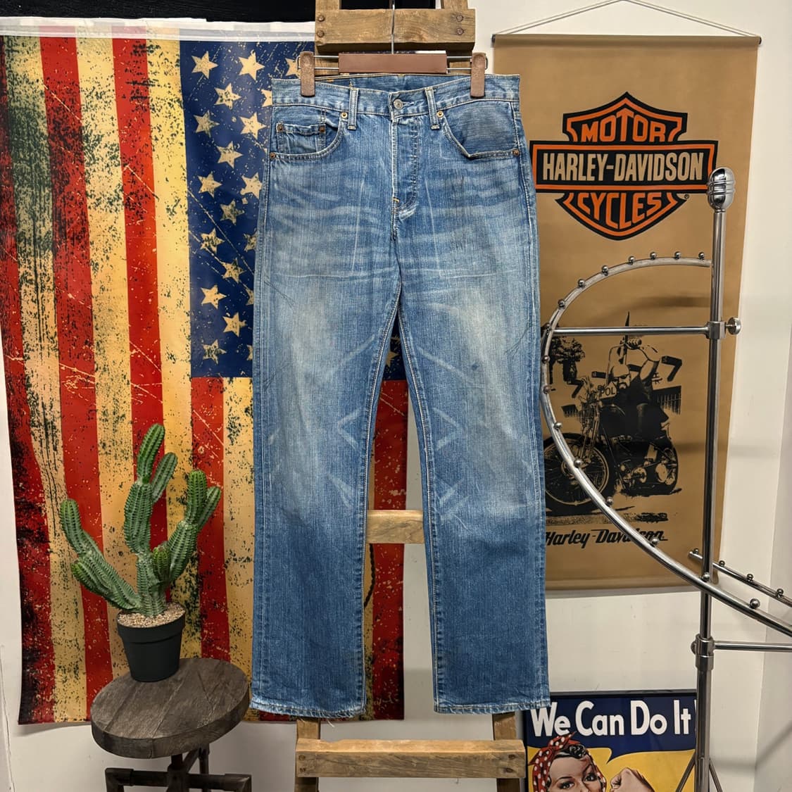 00s 리바이스 501 클래식 스트레이트 빈티지 워싱 데님팬츠 N388 상품이미지1