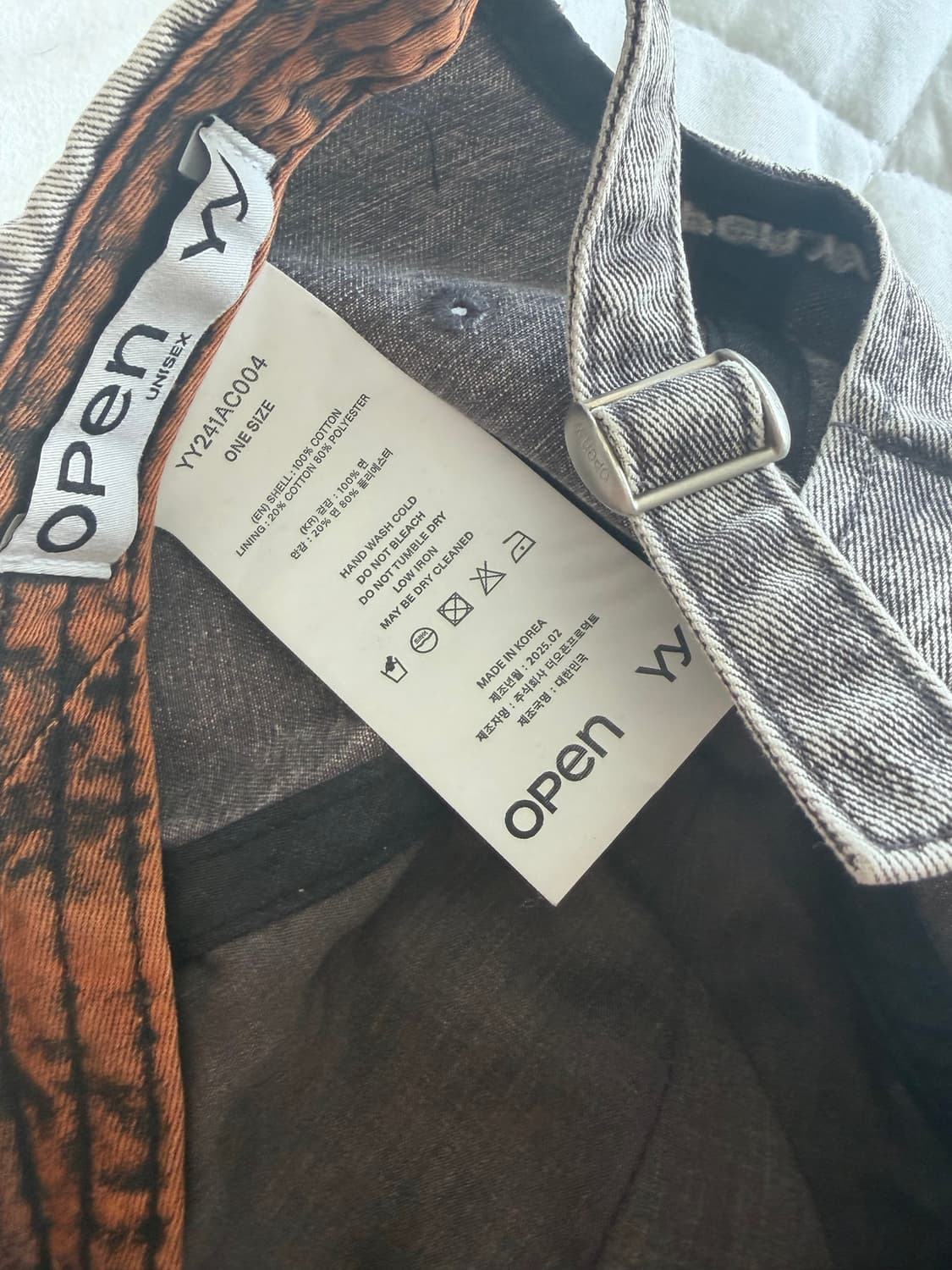 Open yy 브라운 모자 상품이미지3