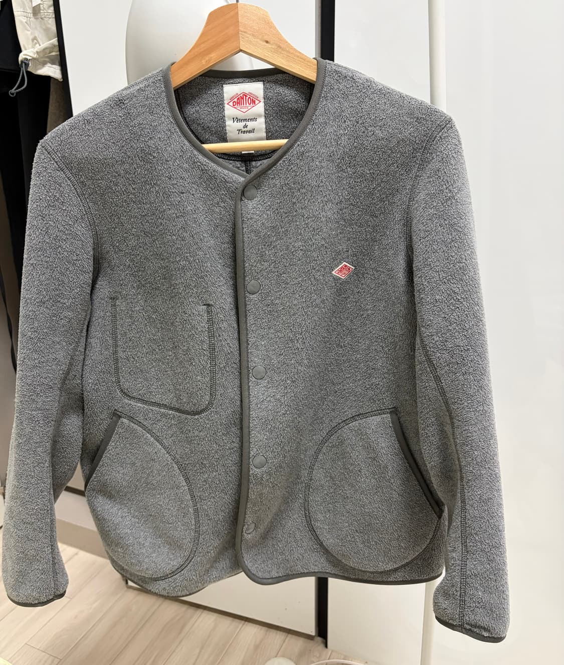 단톤 후리스 자켓 그레이  상품이미지1