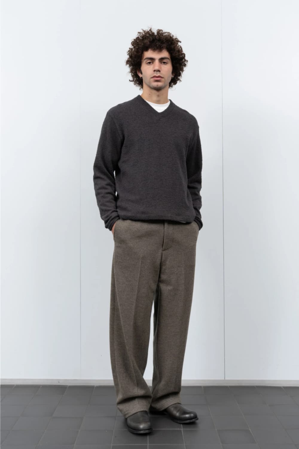 [38] LADY WHITE CO. 테디 하이 브이넥 쉐도우 상품이미지1