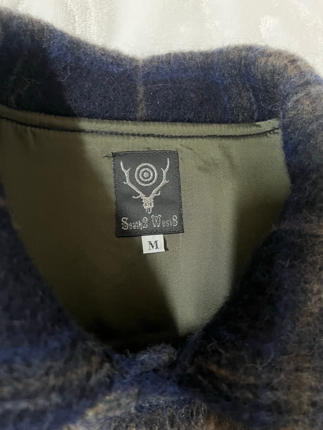 남이서팔 21aw 모헤어 체크 플레이드 코치자켓 M 상품이미지2