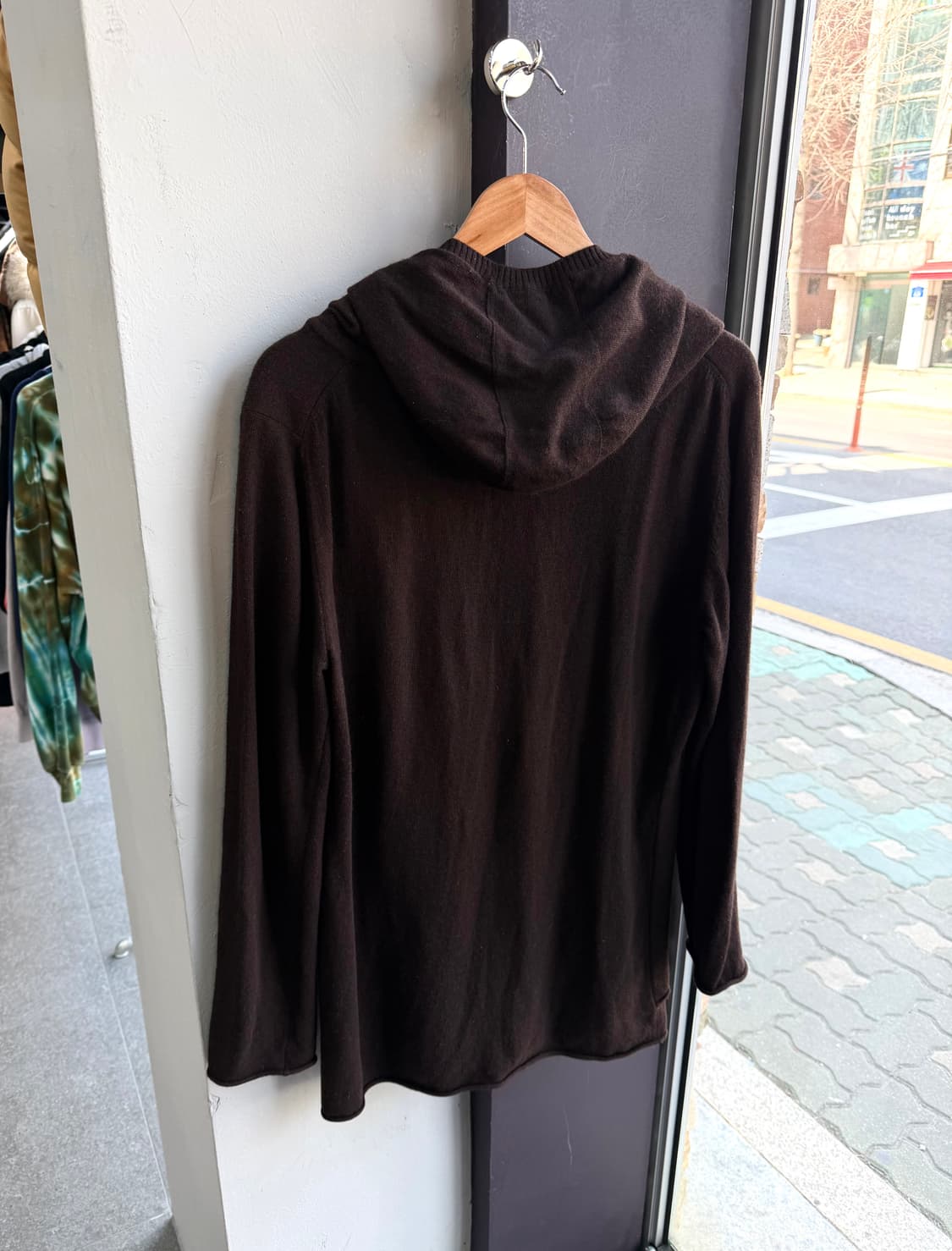 48/ 우영미 00AW 아카이브 레이어드 캐시미어 후드 니트 상품이미지6