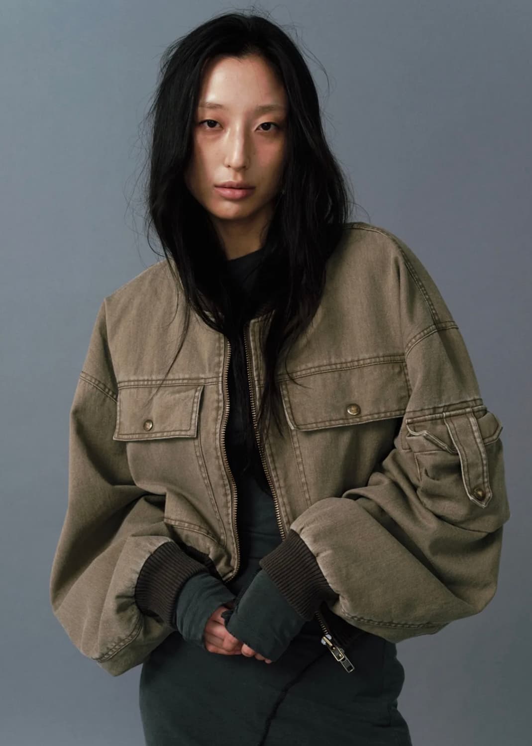 SEO 에스이오 워시드 코튼 MA-1 봄버 자켓 2 상품이미지3