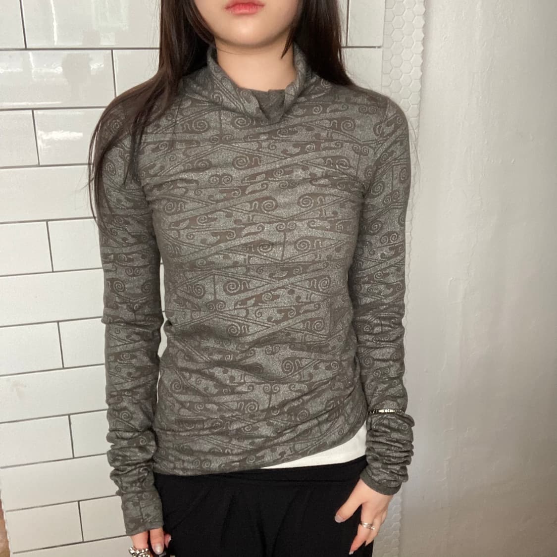 릭오웬스 터틀넥 드레이프 슬리브리스  상품이미지4