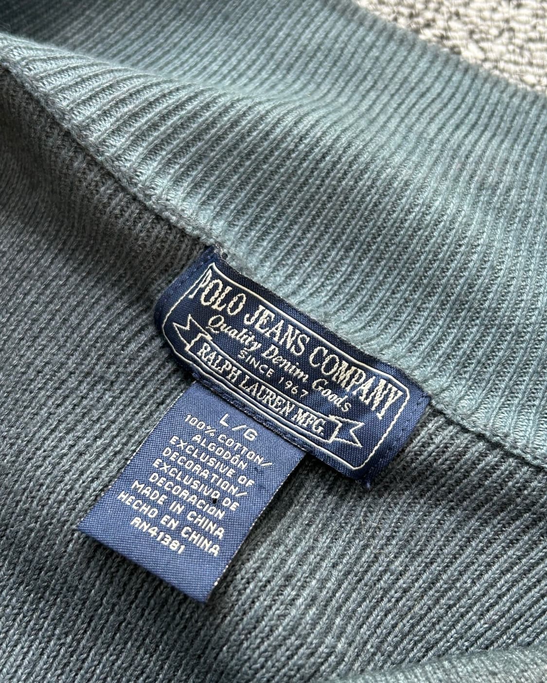 폴로 랄프로렌 진스 성조기 하프집업 니트 상품이미지7