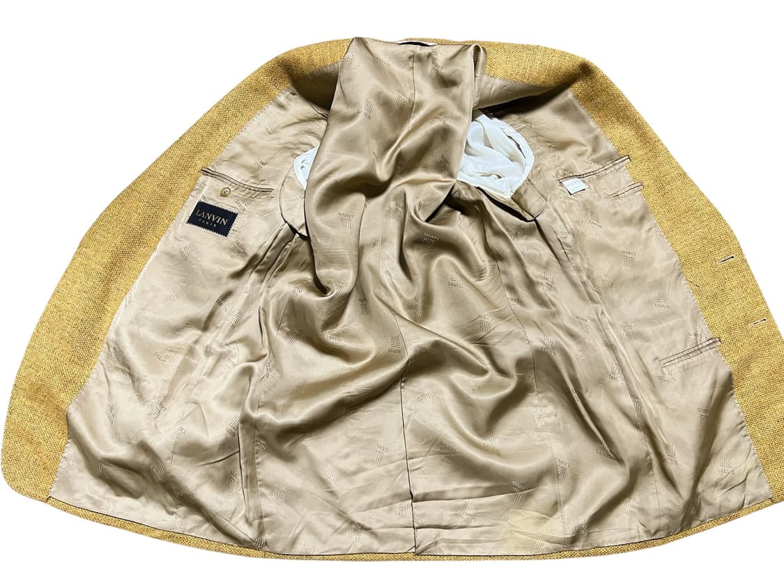 명품 LANVIN 랑방 옐로우 울 자켓 50 상품이미지10