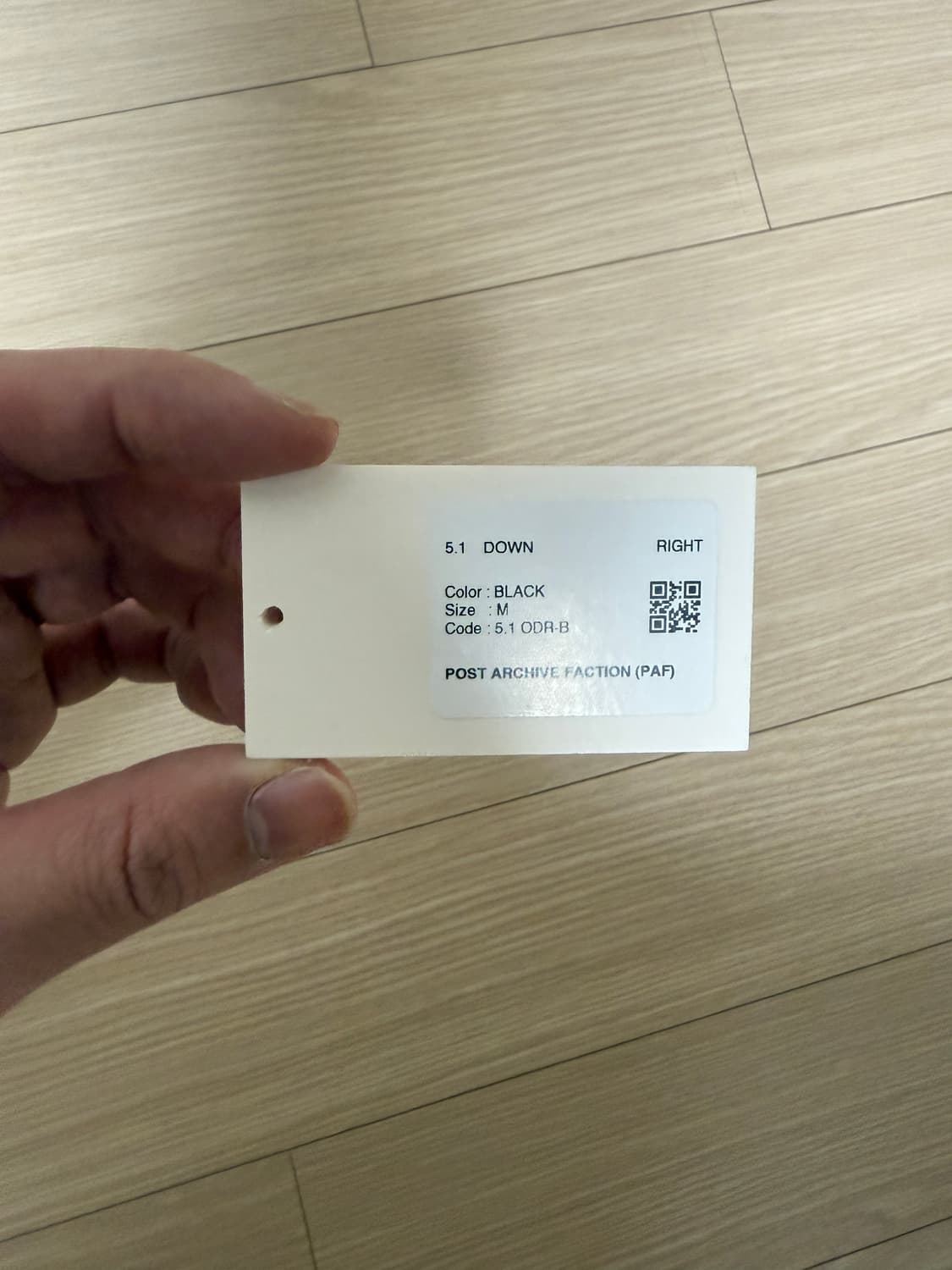 [M] 포스트 아카이브 팩션 paf 5.1 라이트 다운 자켓 블랙 상품이미지4