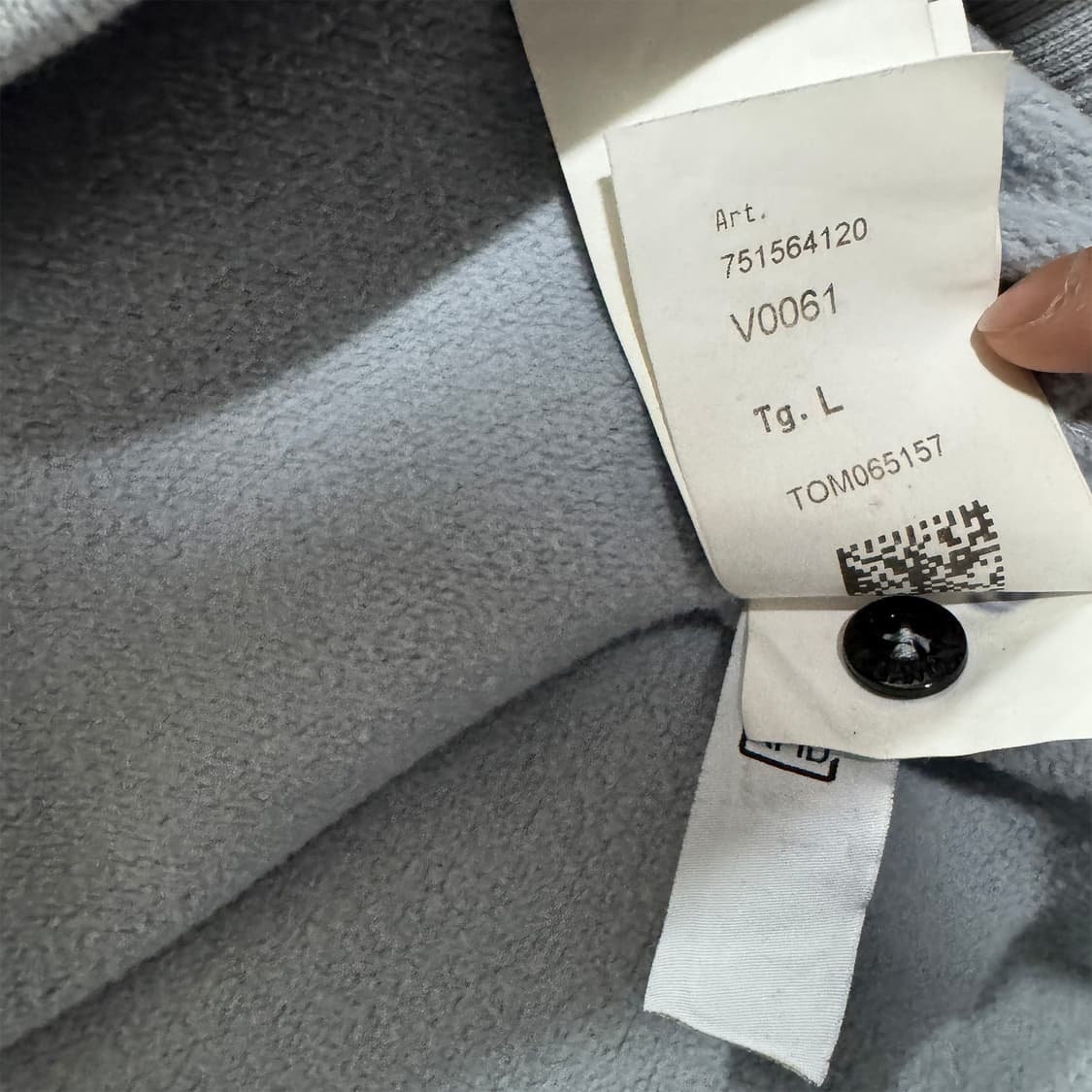 스톤아일랜드 와펜 패치 코튼 후드 V0061 상품이미지5