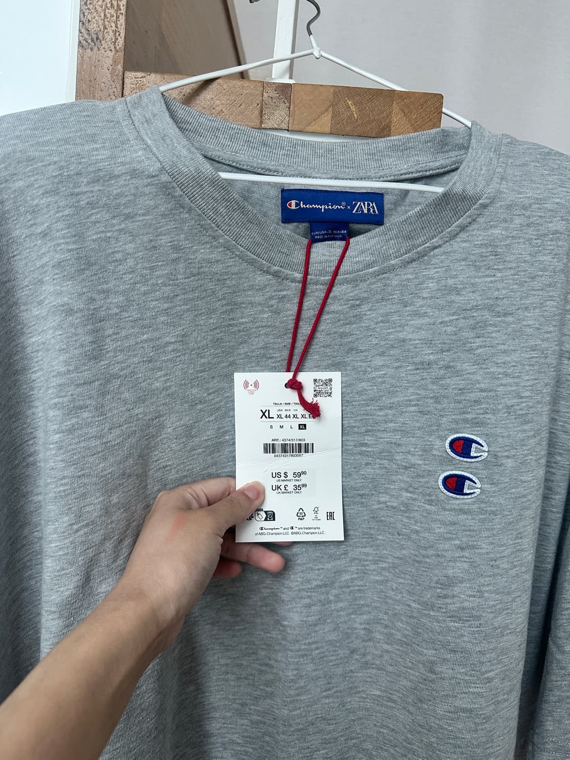 자라 챔피온 콜라보 XL 상품이미지2