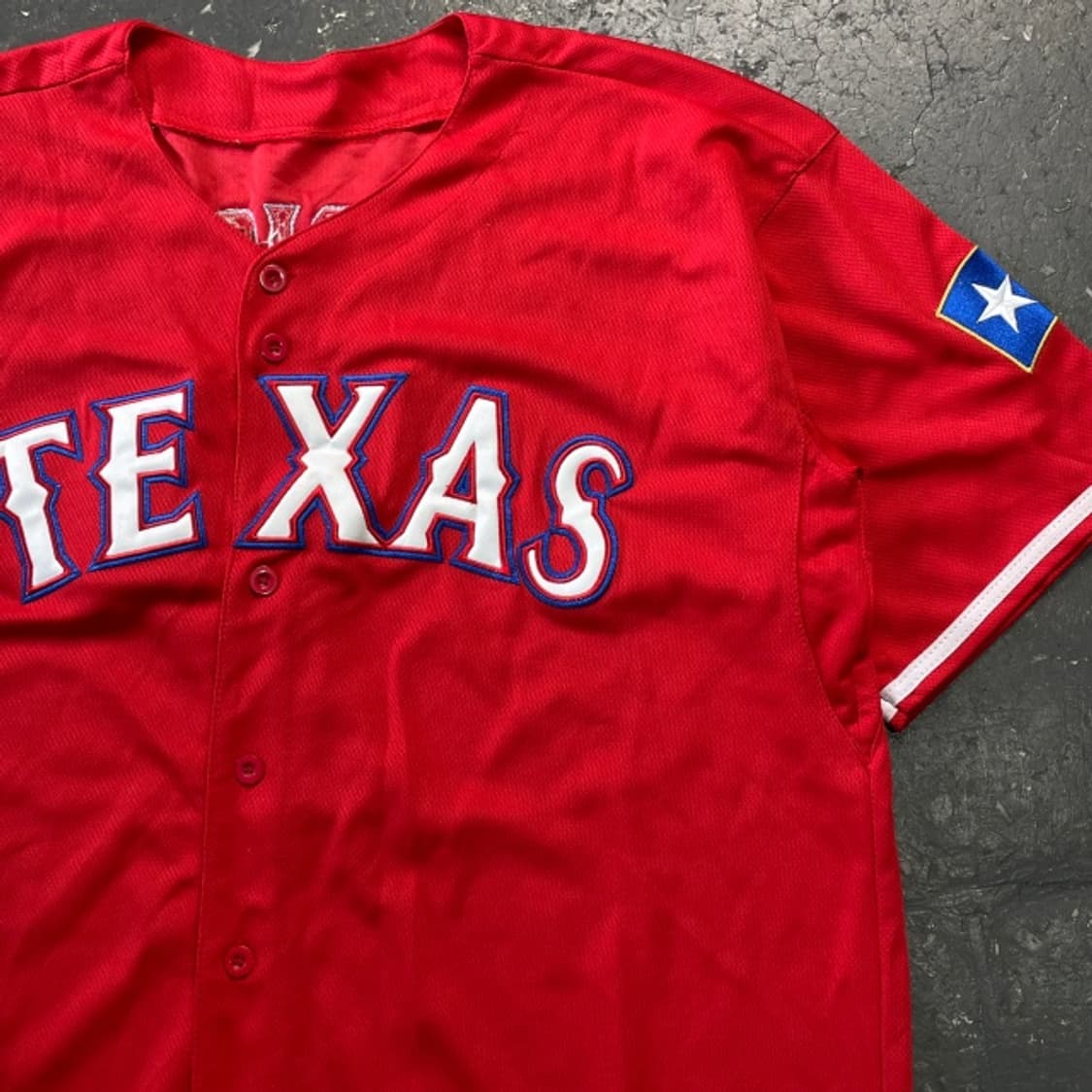 105 마제스틱 텍사스 레인저스 이반 로드리게스 유니폼 상품이미지3