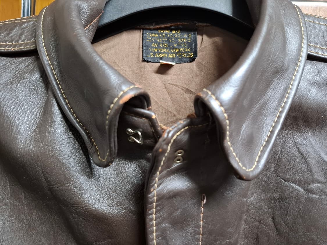 아비렉스 A2 홀스하이드 플라이트 자켓 (40) 상품이미지2